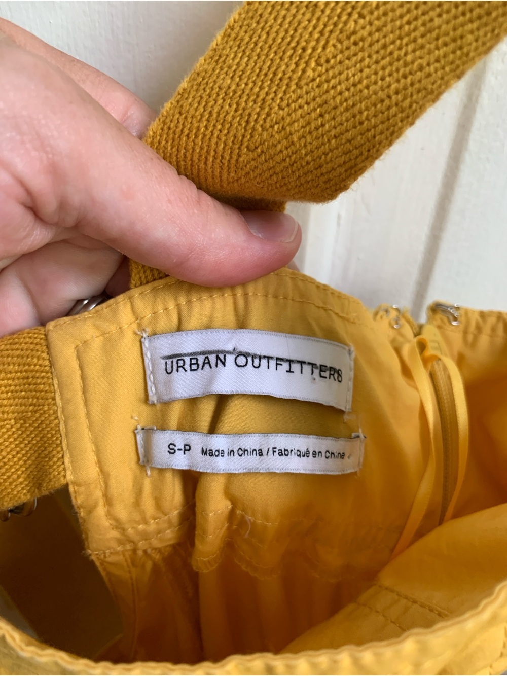 Urban Outfitters Over the Moon Yellow Square-Neck Maxi Dress Cotton Small - Picture 7 of 7
